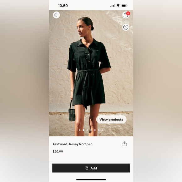 NWOT Jersey Romper - Picture 2 of 4